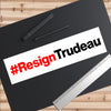 #ResignTrudeau Bumper Sticker