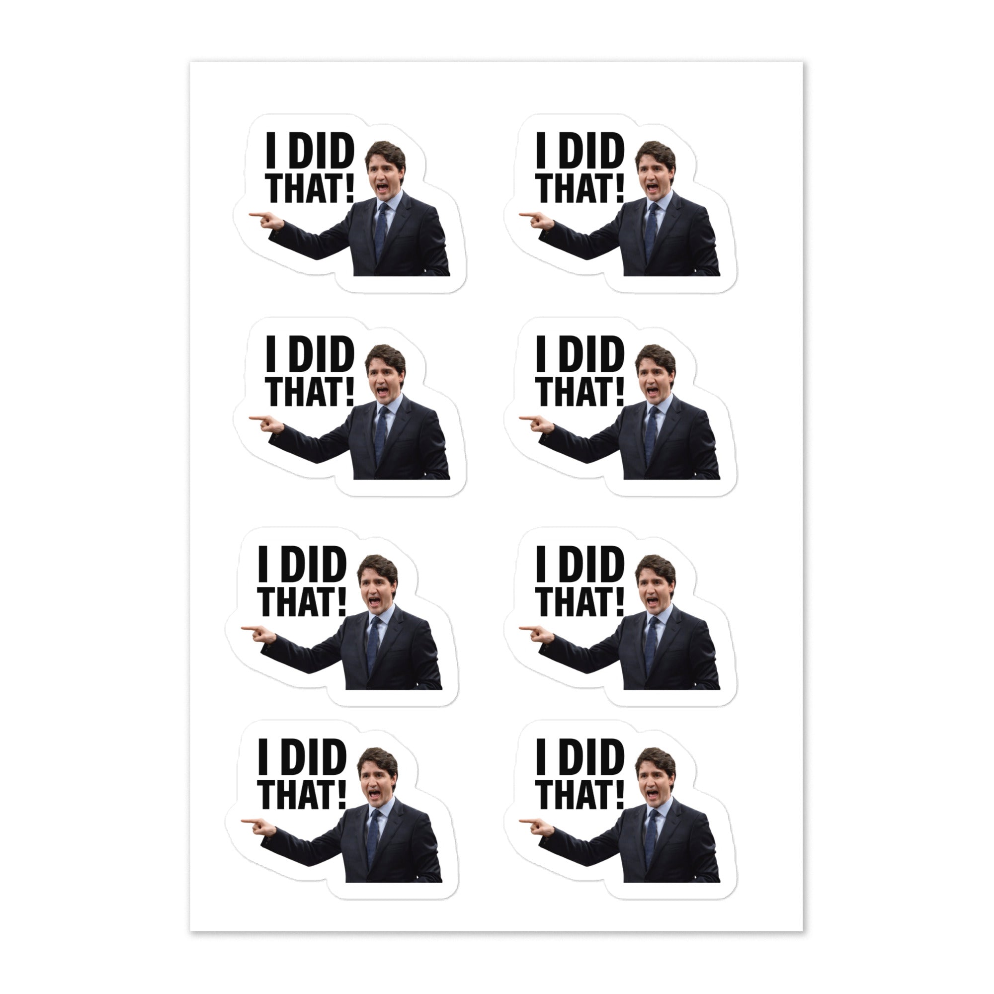 "I Did That" Sticker Sheet of 8