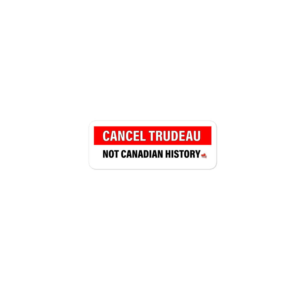 "Cancel Trudeau" Bubble-free stickers