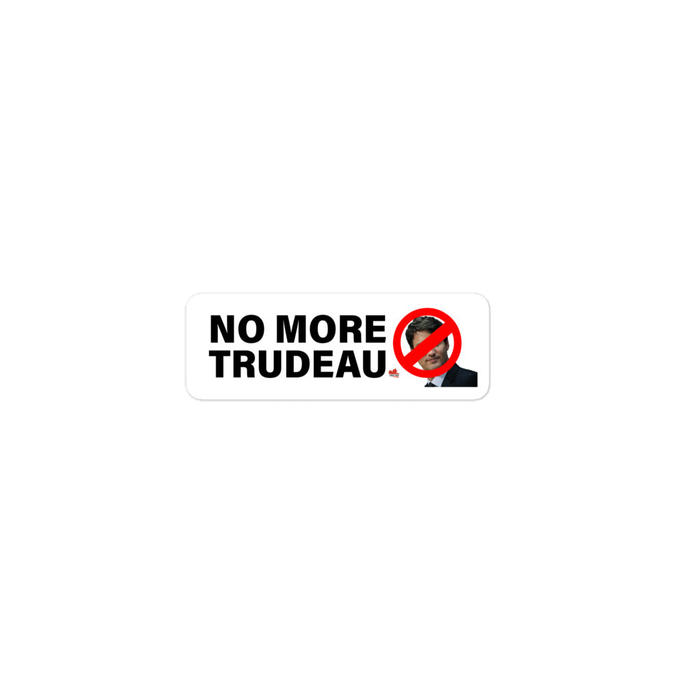 "No More Trudeau" Bubble-free stickers