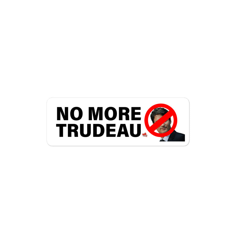 "No More Trudeau" Bubble-free stickers