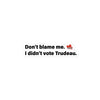 Load image into Gallery viewer, &quot;Don&#39;t Blame Me&quot; Bubble-free stickers
