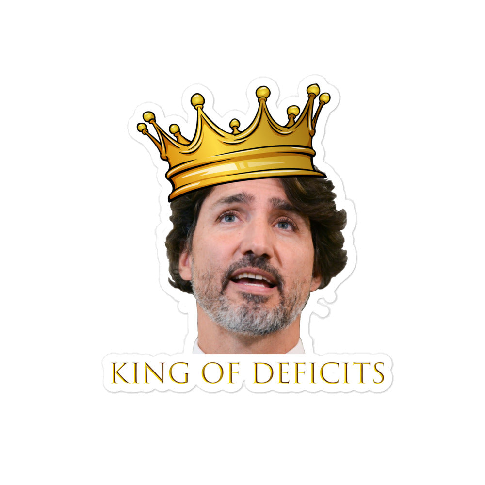 King of Deficits Bubble-free stickers