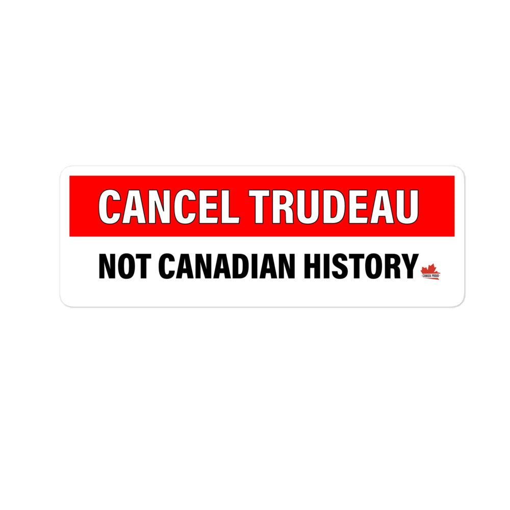 "Cancel Trudeau" Bubble-free stickers