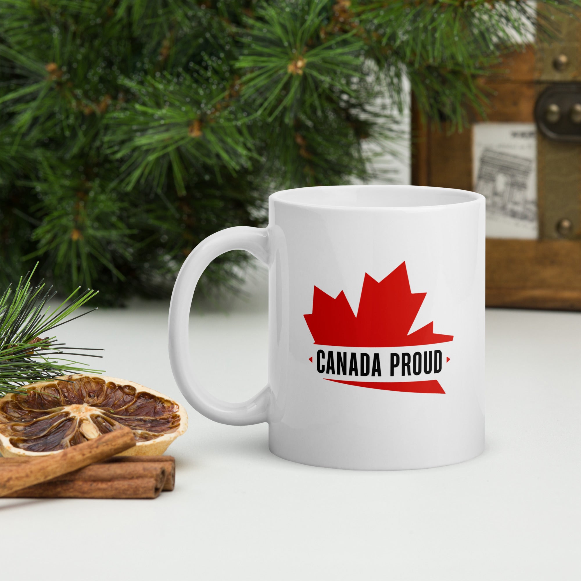 Canada Proud White Glossy Mug