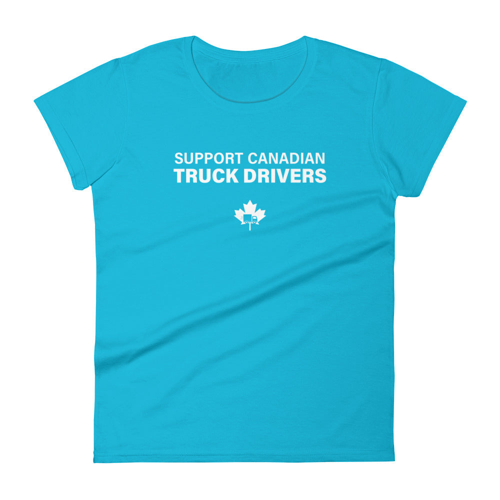 Women's "Support Canadian Truck Drivers" T-shirt