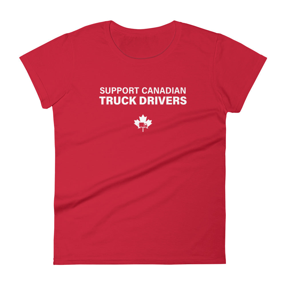 Women's "Support Canadian Truck Drivers" T-shirt